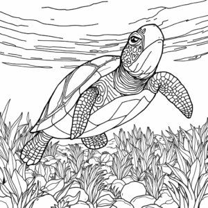 Schildkröte im Meer