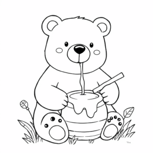Bär mit Honig