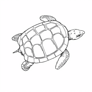 Schildkröte von oben