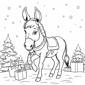Esel Weihnachten