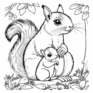 Herbst Eichhörnchen