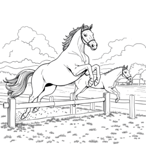 Pferdehof Springreiten