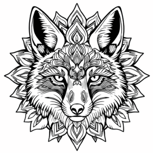 Fuchs Mandala schwer