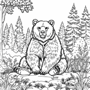 Grizzly Bär im Wald