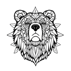 Mandala Bärenkopf