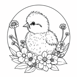 Küken Ostern ausmalen
