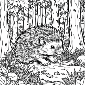 Igel im Wald