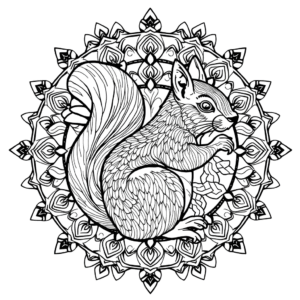 Eichhörnchen Mandala