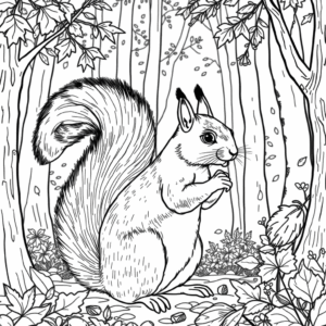 Eichhörnchen im Wald