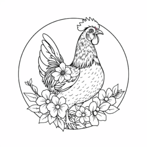 Huhn Blumenkranz