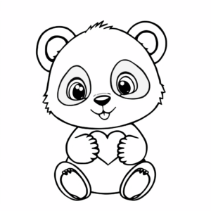 Panda mit Herz