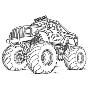 Monstertruck Flammen