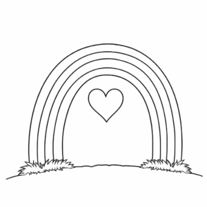 Regenbogen Herz