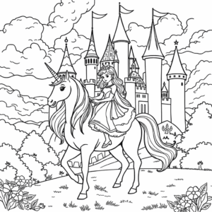 Einhorn Prinzessin Schloss