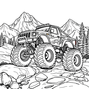 Monstertruck Gebirge