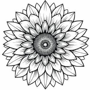 Sonnenblume Mandala