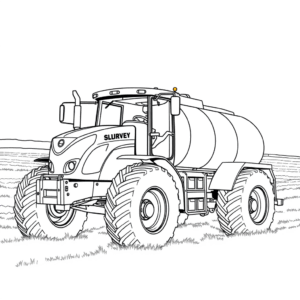 Traktor mit Güllefass