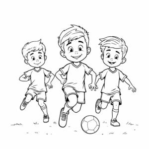 Fußball Jungen Mannschaft