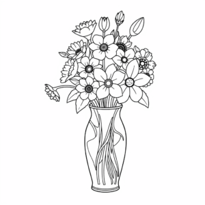 Schnittblumen in Vase