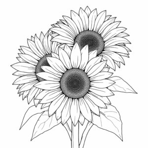 Sonnenblume 3 Blüten