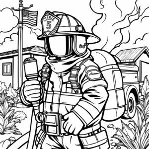 Feuerwehrautos Feuerwehrmann