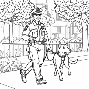Polizist mit Hund