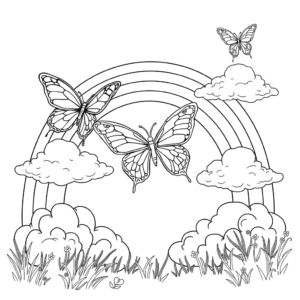 Regenbogen Schmetterlinge