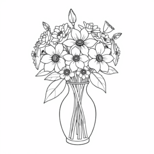 Blumenstrauß in Vase
