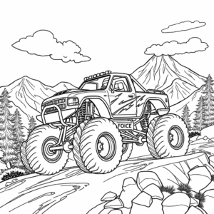 Monstertruck Berge