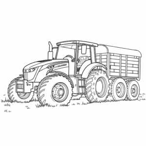 Traktor mit Anhänger