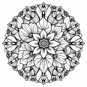 Mandala Erwachsene Blumen