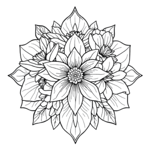 Mandala Blüten