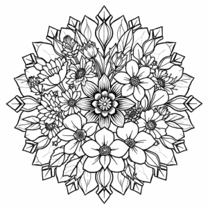 Mandala mit Blumen