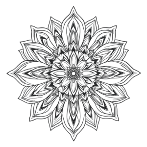 Mandala abstrakte Form