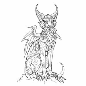 Fantasy Tier mit Flügeln