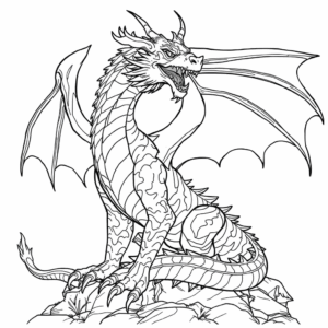 Fantasy Drache groß