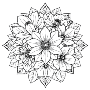 Mandala aus Blumen