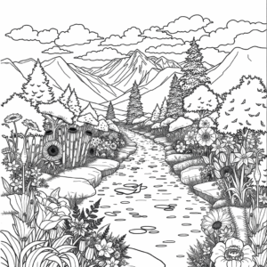 Landschaft mit Fluss