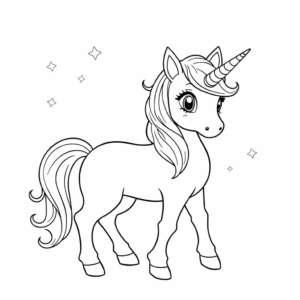 süßes Einhorn leicht